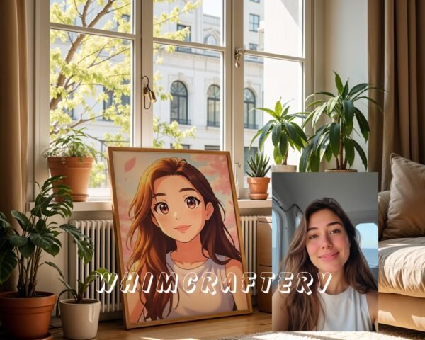 F5_6c_mockup Pastel Custom Anime Portrait from Photo | Personalized Digital Anime Drawing