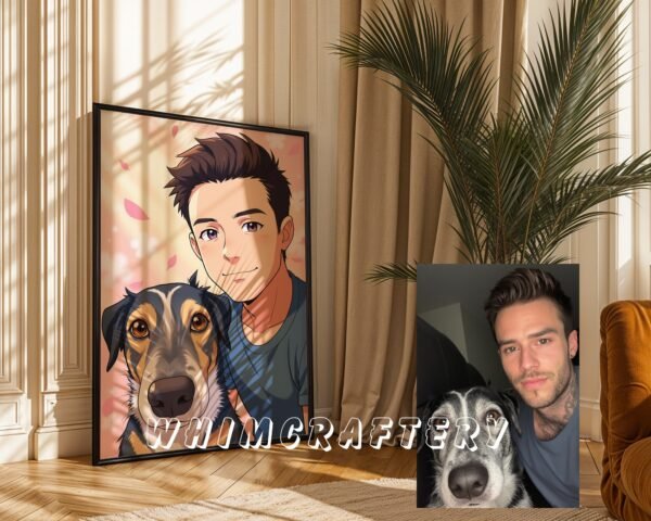 F5_9c_mockup Pastel Custom Anime Portrait from Photo | Personalized Digital Anime Drawing