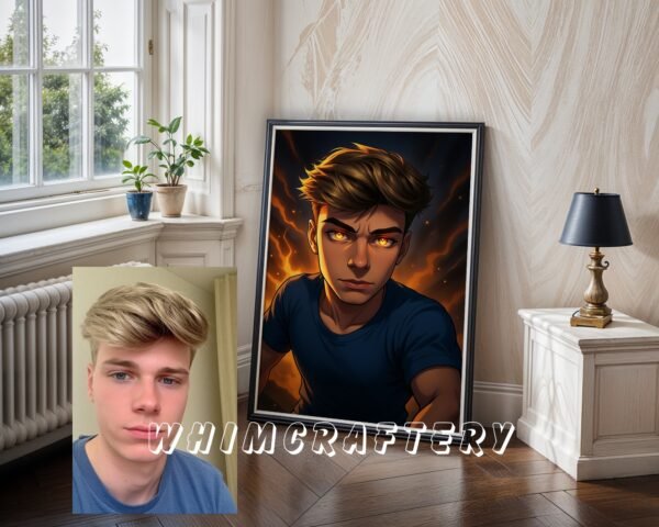 F6_1c_mockup Magical Custom Anime Portrait from Photo | Personalized Digital Anime Drawing