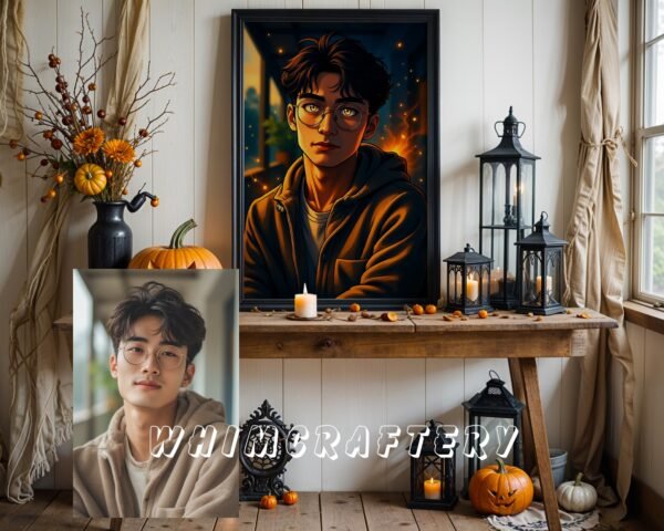 F6_2c_mockup Magical Custom Anime Portrait from Photo | Personalized Digital Anime Drawing