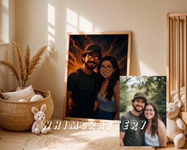 F6_4c_mockup Magical Custom Anime Portrait from Photo | Personalized Digital Anime Drawing