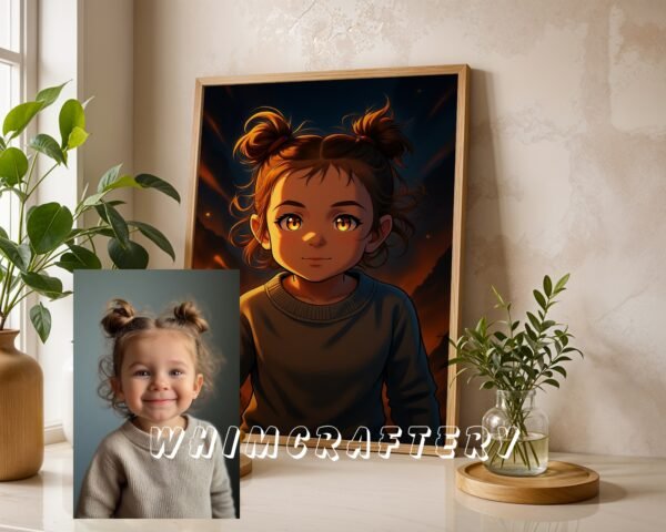 F6_6c_mockup Magical Custom Anime Portrait from Photo | Personalized Digital Anime Drawing