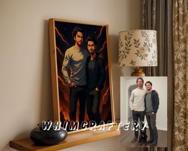 F6_7c_mockup Magical Custom Anime Portrait from Photo | Personalized Digital Anime Drawing