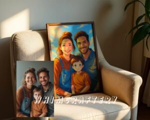 F7_10c_mockup Inspired Custom Anime Portrait from Photo | Personalized Digital Anime Drawing