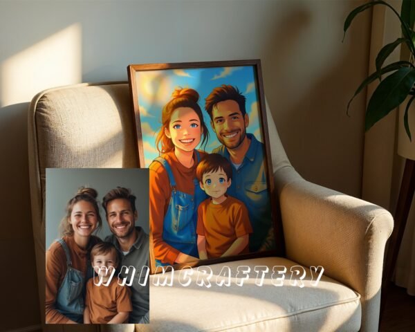 F7_10c_mockup Inspired Custom Anime Portrait from Photo | Personalized Digital Anime Drawing