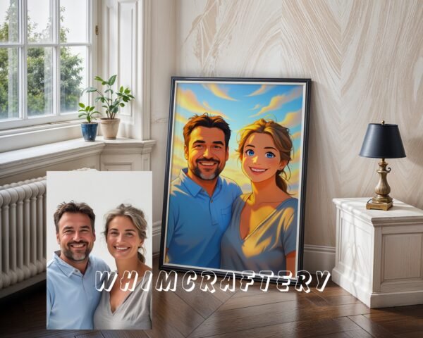 F7_5c_mockup Inspired Custom Anime Portrait from Photo | Personalized Digital Anime Drawing