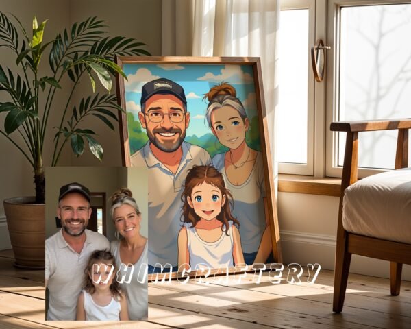 F8_10c_mockup Pastel Custom Anime Portrait from Photo | Personalized Digital Anime Drawing