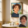 F8_2c_mockup Pastel Custom Anime Portrait from Photo | Personalized Digital Anime Drawing