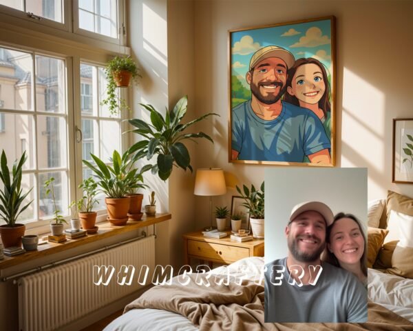 F8_8c_mockup Pastel Custom Anime Portrait from Photo | Personalized Digital Anime Drawing