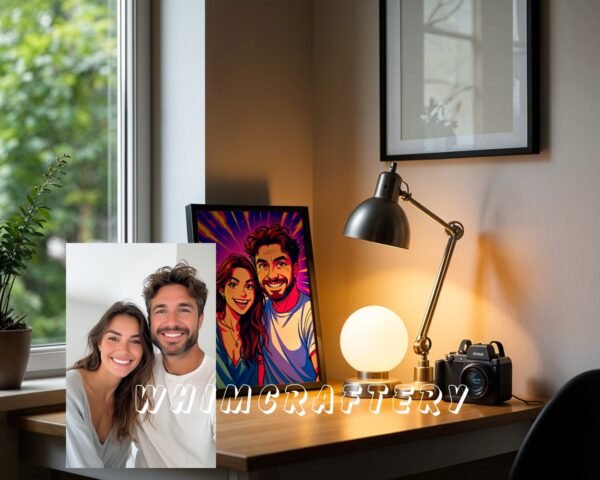 F9_4c_mockup Quirky Custom Anime Portrait from Photo | Personalized Digital Anime Drawing