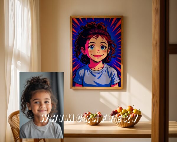 F9_6c_mockup Quirky Custom Anime Portrait from Photo | Personalized Digital Anime Drawing