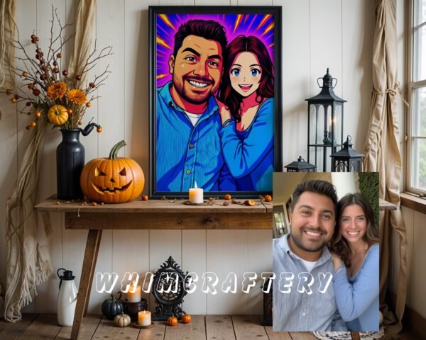 F9_9c_mockup Quirky Custom Anime Portrait from Photo | Personalized Digital Anime Drawing